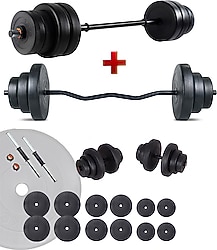 Ecg Hero Serisi 78 kg Z Bar Dambıl ve Halter Seti
