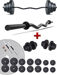 Ecg Hero Serisi 85 kg Z Bar Dambıl ve Halter Seti