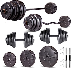 Ecg Hero Serisi 98 kg Z Bar Dambıl ve Halter Seti