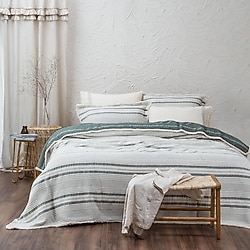 Ecocotton Hivda Müslin Çift Kişilik Yatak Örtüsü Takımı