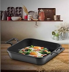 Eda ZK-974 Kare 22 cm Döküm Sahan