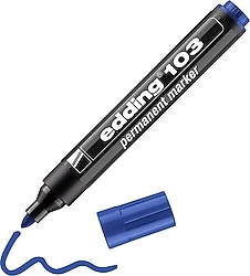 Edding 103 Mavi Permanent Marker Kalem