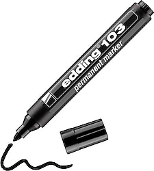 Edding 103 Siyah Permanent Marker Kalem