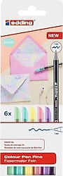 Edding 1200 Pastel 6'lı Keçeli Kalem Seti