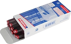 Edding 142M 10'lu Paket Asetat Kalemi Kırmızı