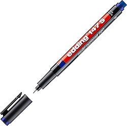 Edding 147S 0.3 mm Silgili Asetat Kalemi Mavi
