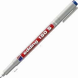 Edding 150 S Çok Amaçlı Silinebilir Asetat Kalemi Mavi