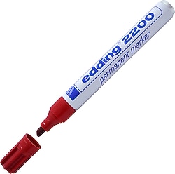 Edding 2200 1-5 mm Kesik Uçlu Kırmızı Permanent Marker