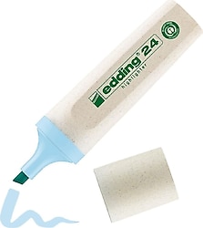 Edding 24 Ecoline Pastel Mavi Fosforlu Kalem