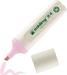 Edding 24 Ecoline Pastel Pembe Fosforlu Kalem