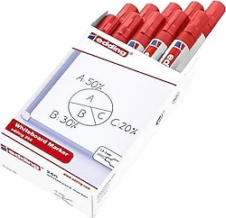 Edding 260 Kırmızı 10'lu Tahta Kalemi