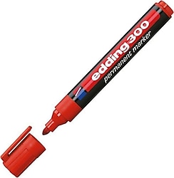 Edding 300 Kırmızı Permanent Marker Kalem