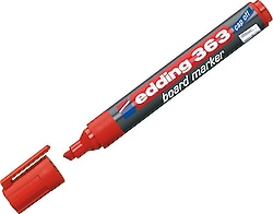 Edding 363 Kesik Uçlu Yazı Tahtası Kalemi Kırmızı