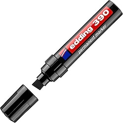 Edding 390 12 mm Kesik Uçlu Siyah Permanent Marker Kalem