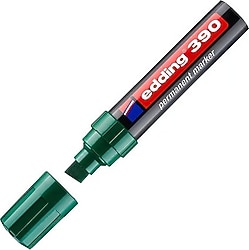 Edding 390 12 mm Kesik Uçlu Yeşil Permanent Marker Kalem