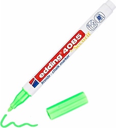 Edding 4085 Kara Tahta ve Cam için 1-2 mm Yuvarlak Uçlu Likit Tebeşir Kalemi