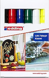 Edding 4095 6 Renk Yuvarlak Uç Likit Tebeşir Kalemi