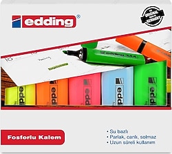 Edding E-344 5'li Fosforlu Kalem Seti