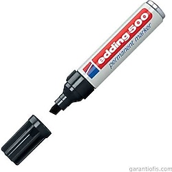 Edding 500 Kesik Uçlu Siyah Permanent Marker Kalem