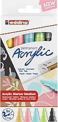 Edding 5100 2-3 mm Orta Uçlu Pastel 5'li Akrilik Marker Kalem Seti