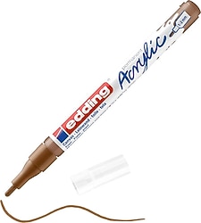 Edding 5300 1-2 mm İnce Uçlu Fındık Kahvesi Akrilik Marker Kalem