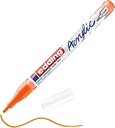 Edding 5300 1-2 mm İnce Uçlu Fosforlu Turuncu Akrilik Marker Kalem