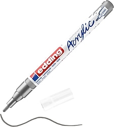Edding 5300 1-2 mm İnce Uçlu Gümüş Akrilik Marker Kalem