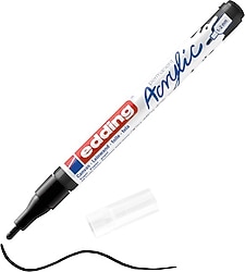 Edding 5300 1-2 mm İnce Uçlu Siyah Akrilik Marker Kalem