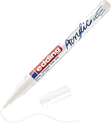 Edding 5300 1-2 mm İnce Uçlu Trafik Beyaz Akrilik Marker Kalem