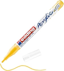 Edding 5300 1-2 mm İnce Uçlu Trafik Sarı Akrilik Marker Kalem