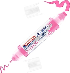 Edding 5400 3D Double Liner Fosforlu Pembe Akrilik Boyama Markeri