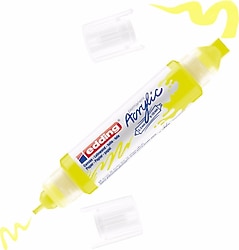 Edding 5400 3D Double Liner Fosforlu Sarı Akrilik Boyama Markeri