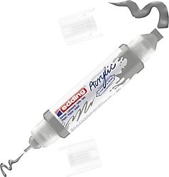 Edding 5400 3D Double Liner Gümüş Akrilik Boyama Markeri