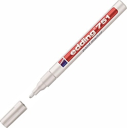 Edding 751 Beyaz Dekorasyon Marker Kalemi