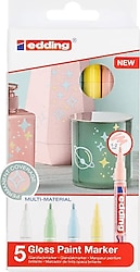 Edding 751 Pastel 5'li Dekorasyon Marker Kalemi