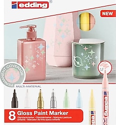Edding 751 Pastel 8'li Dekorasyon Marker Kalemi