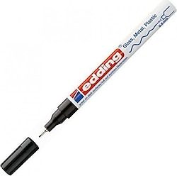 Edding 780 Çok Amaçlı Örtücü Boya Dekor Siyah Marker Kalemi