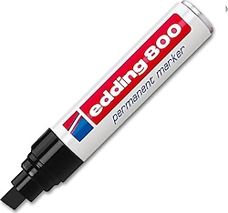 Edding 800 Kesik Uçlu Siyah Permanent Marker