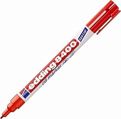 Edding 8400 Kırmızı CD Kalemi