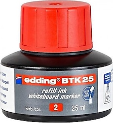 Edding BTK25 Kırmızı 25 ml Tahta Kalem Mürekkebi