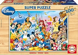 Educa Disney Harikalar Diyarı Ahşap Puzzle 100 Parça 12002