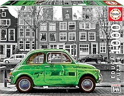 Educa Amsterdam'da Yeşil Araba 1000 Parça Puzzle 18000