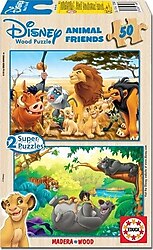 Educa Animal Friends 2x50 Parça Puzzle 13144