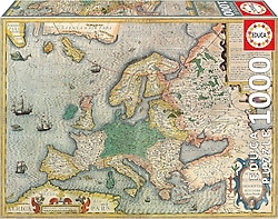 Educa Avrupa Haritası 1000 Parça Karton Puzzle 19624