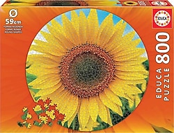 Educa Ayçiçeği 800 Parça Yuvarlak Puzzle 19034
