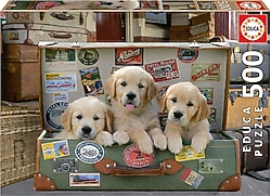 Educa Bagajdaki Yavru Köpekler 500 Parça Puzzle 17645