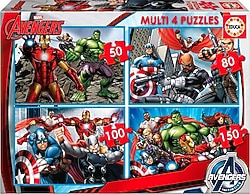 Educa Multi 4 Avengers Puzzles 16331