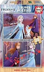 Educa Disney Frozen 2 2x25 Parça Ahşap Puzzle 18085