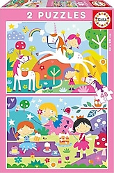 Educa Fantazi Arkadaşlar 2x48 Parça Puzzle 19993