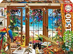 Educa Kuş Gözlemcisinin Penceresi 1500 Parça Puzzle 20333